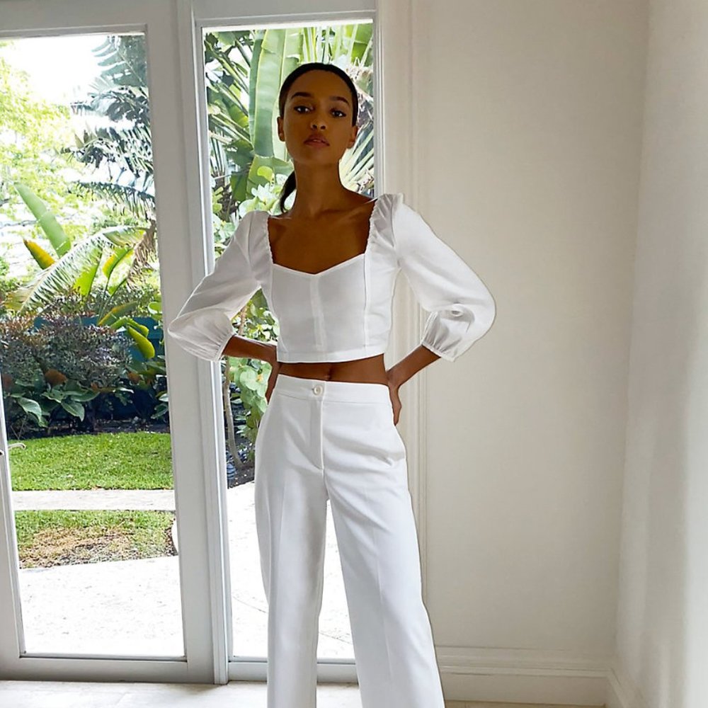 Aritizia cropped blouse